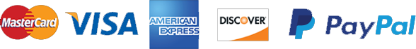Visa, Mastercard, American Express, Discover